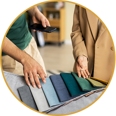 اختيار الأقمشة